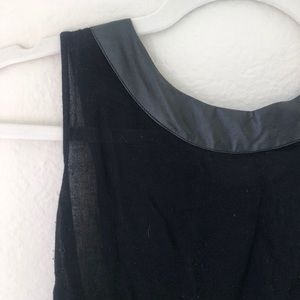Dressy Black Tank Top w/ back cut outs
